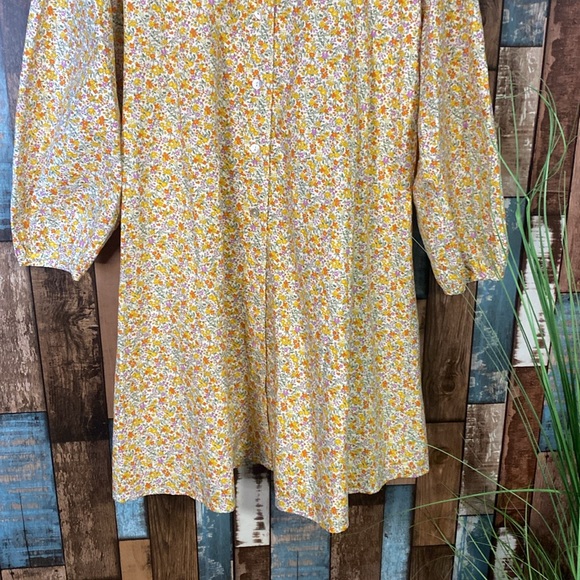 Lindsay Brooke x Roole Medium cotton button down Floral Dress - Picture 3 of 16